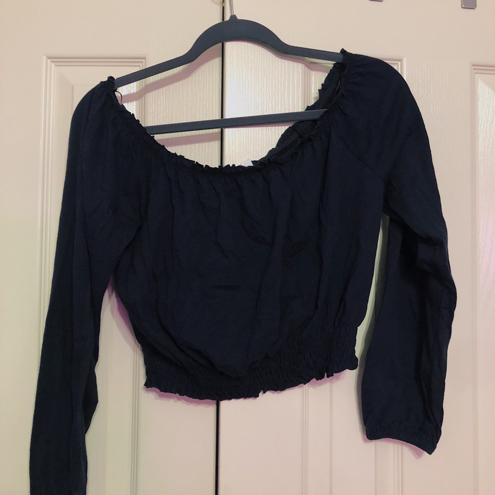 Off the shoulder crop top